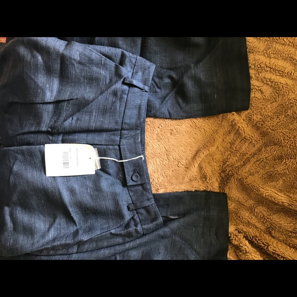 Blue straight legs pants